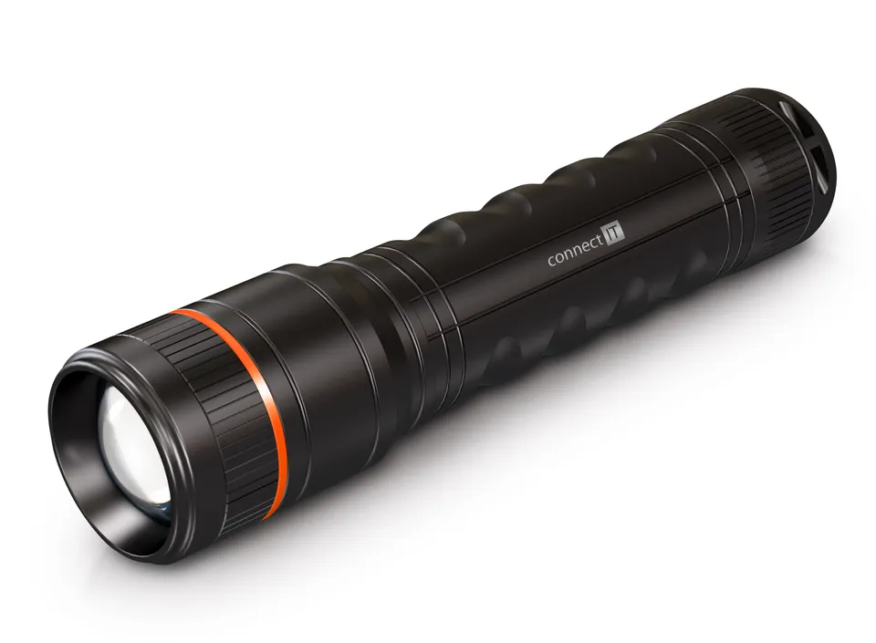 CONNECT IT GLEAM 1000 LED ruční svítilna 4x AA, 1000 lm, hliníková, voděodolná,