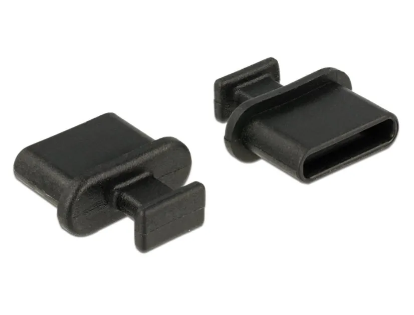 Delock Prachová záslepka pro USB Type-C samice s uchopením 10 kusů černá