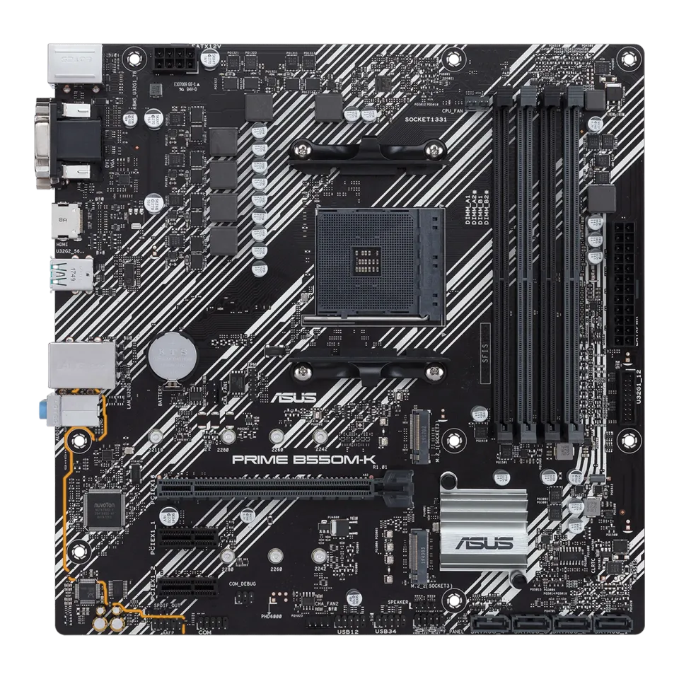 ASUS MB PRIME B550M-K soc.AM4 B550 DDR4 mATX M.2 D-Sub DVI HDMI
