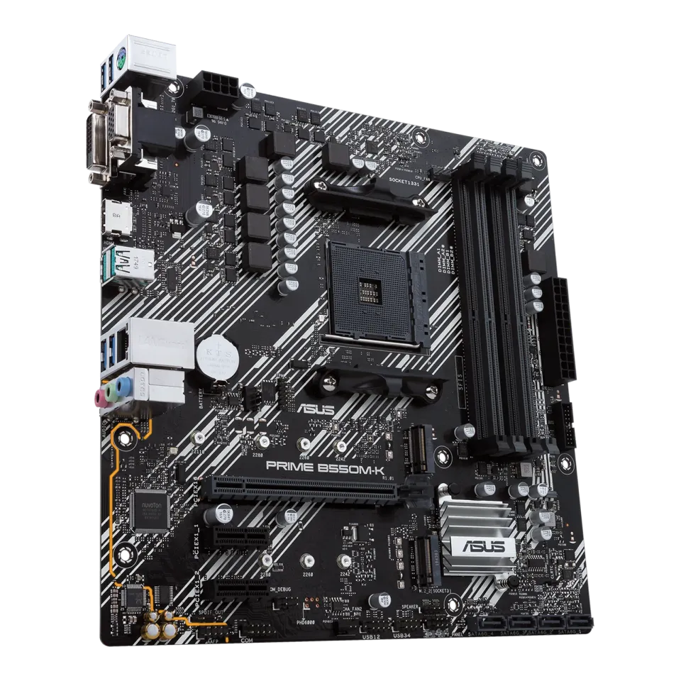 ASUS MB PRIME B550M-K soc.AM4 B550 DDR4 mATX M.2 D-Sub DVI HDMI