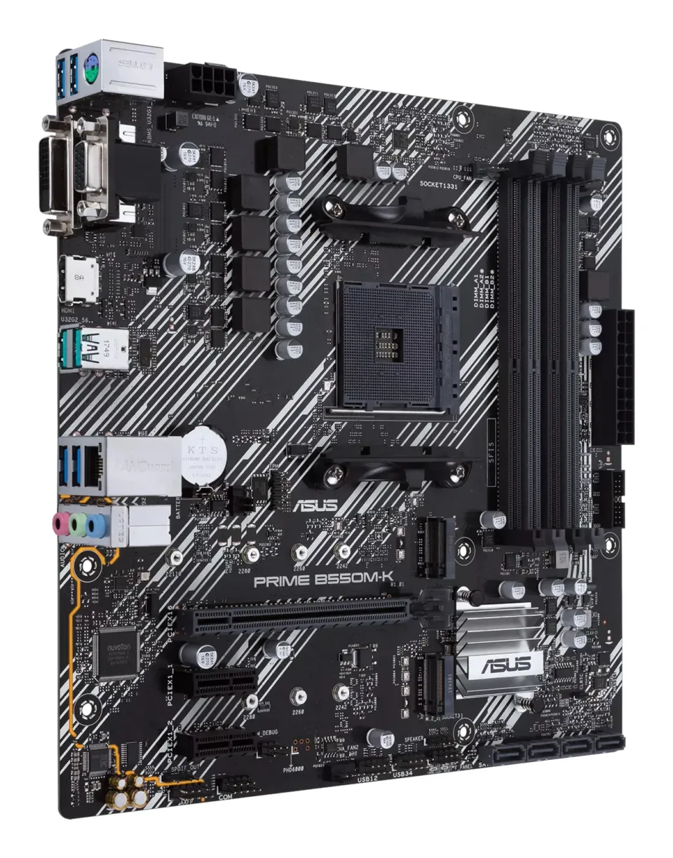 ASUS MB PRIME B550M-K soc.AM4 B550 DDR4 mATX M.2 D-Sub DVI HDMI
