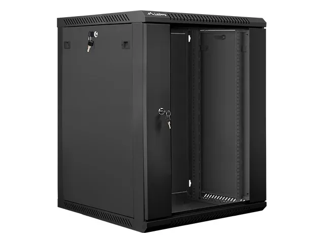 Nástěnný rack 19' 15U 600X600mm černý flat pack