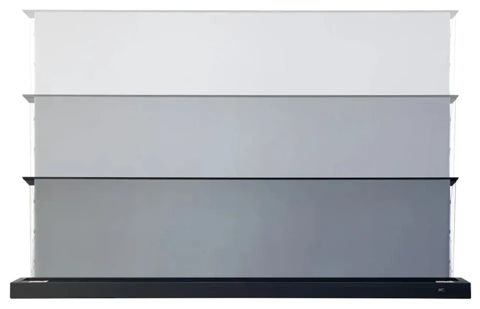 ELITE SCREENS plátno elektrické od podlahy vzhůru 100" (254cm)/ 16:9/ 125×222cm/ gain 0,8/ case černý/ CLR5 / pro UST