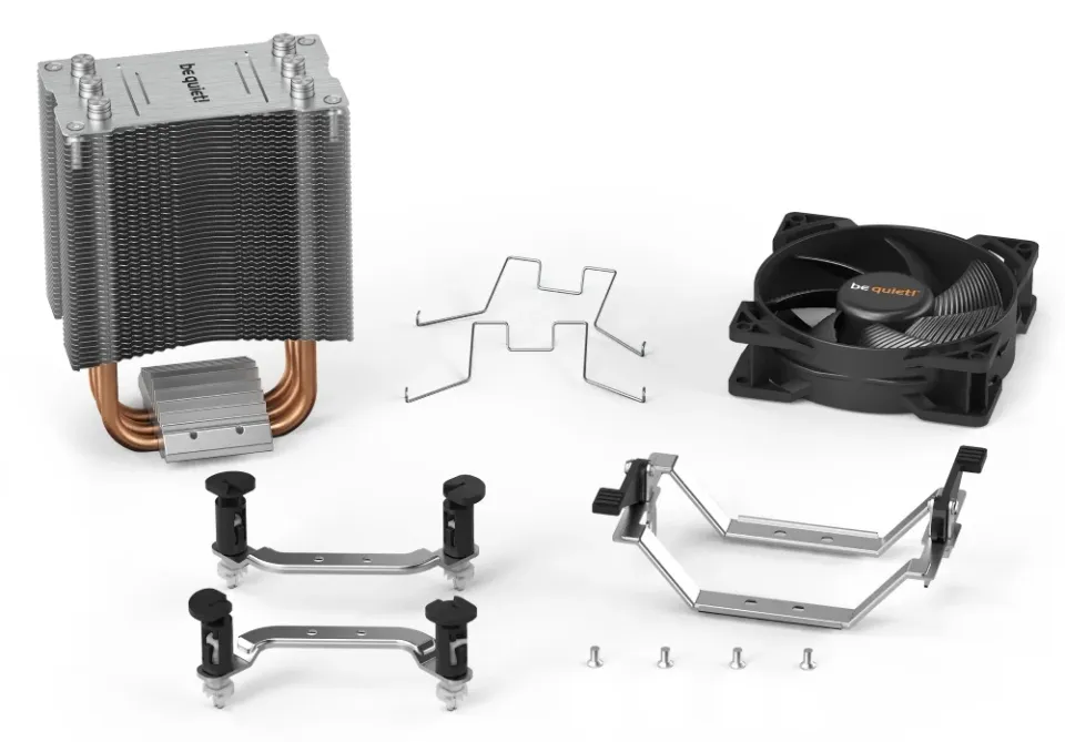Be quiet! / chladič CPU PURE ROCK SLIM 2 / socket AMD i Intel / 130TDP / 1x 92mm fan / 3x Heatpipe /