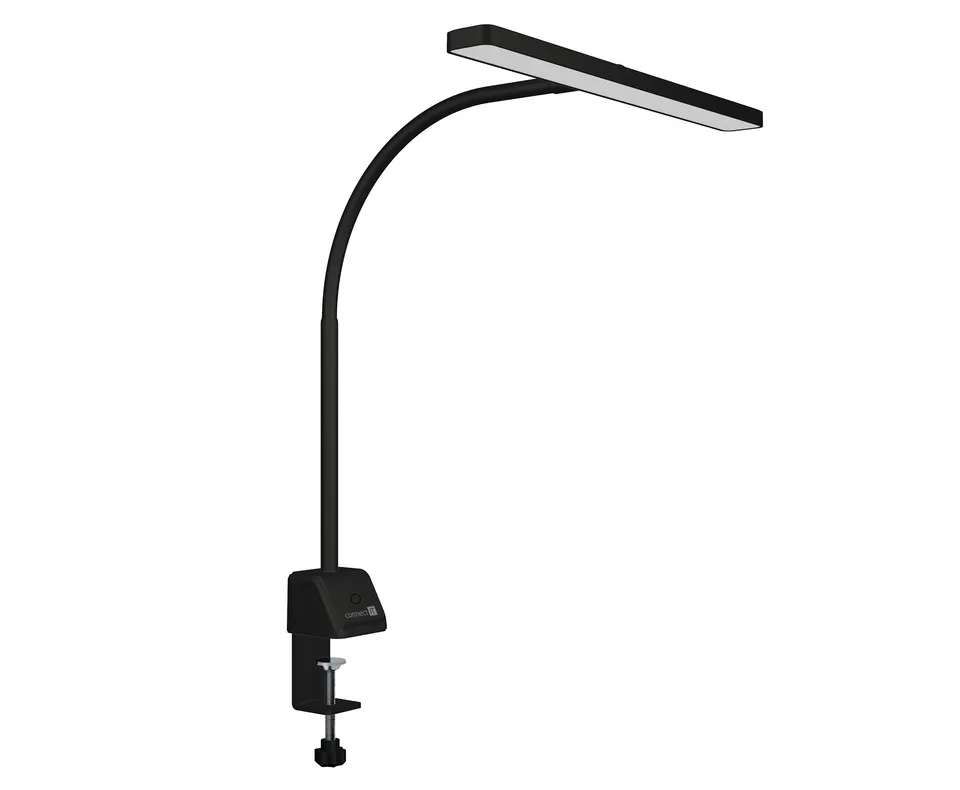 CONNECT IT FLEX stolní LED lampa, flexibilní rameno, 3 úrovně osvětlení, ČERNÁ