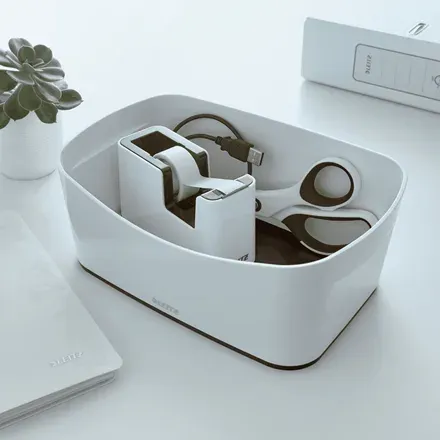 LEITZ Stolní box MyBox, bílá/černá