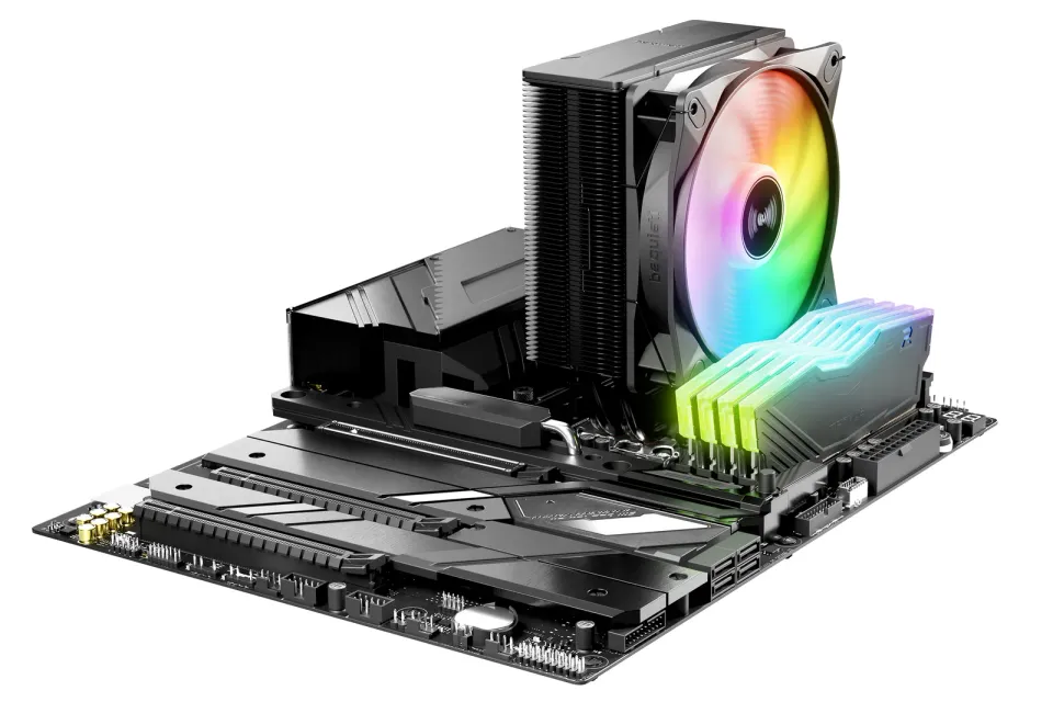 Be quiet! chladič CPU PURE ROCK 3 LX / 120mm PWM ARGB fan / 4xheatpipe / stříbrný
