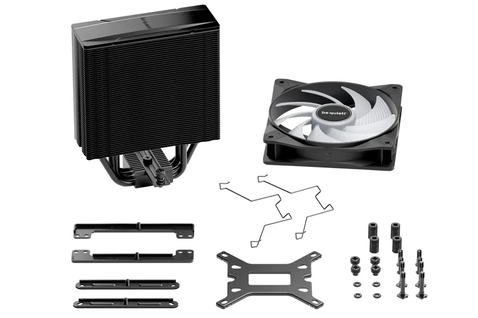 Be quiet! chladič CPU PURE ROCK 3 LX / 120mm PWM ARGB fan / 4xheatpipe / stříbrný