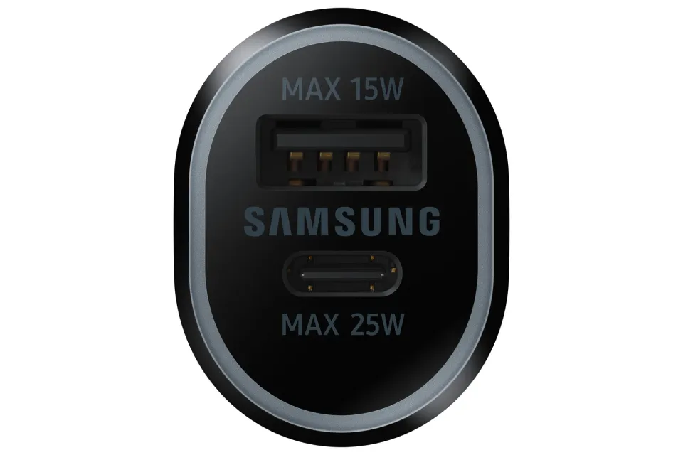 Samsung Duální autonabíječka 40W (USB,USB-C) Black