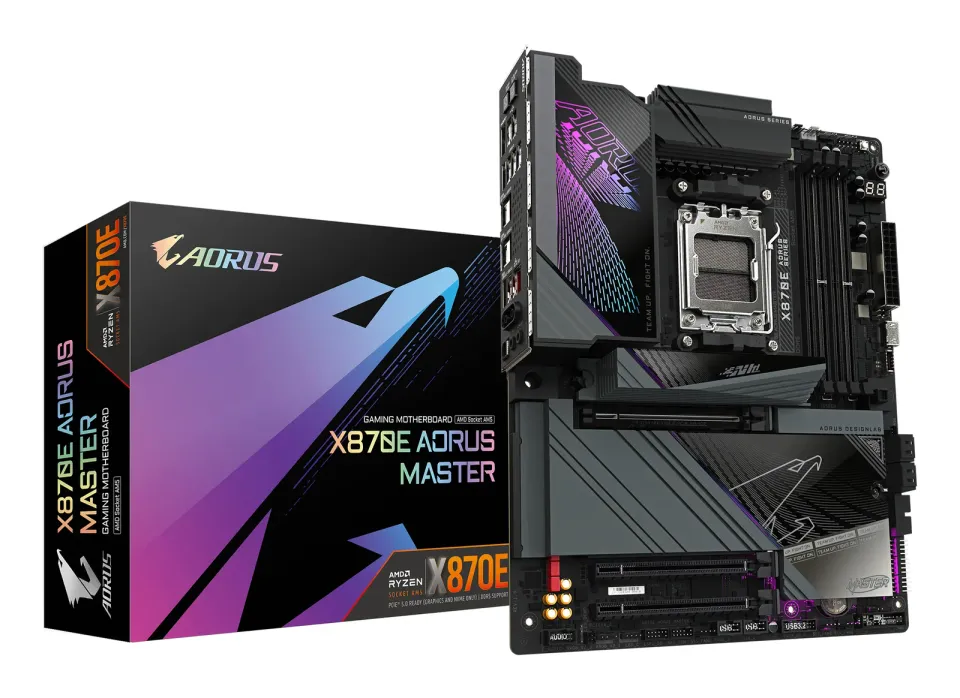GIGABYTE MB Sc AM5 X870E AORUS MASTER, AMD X870, 4xDDR5, 2xHDMI, 2xUSB4, WiFi