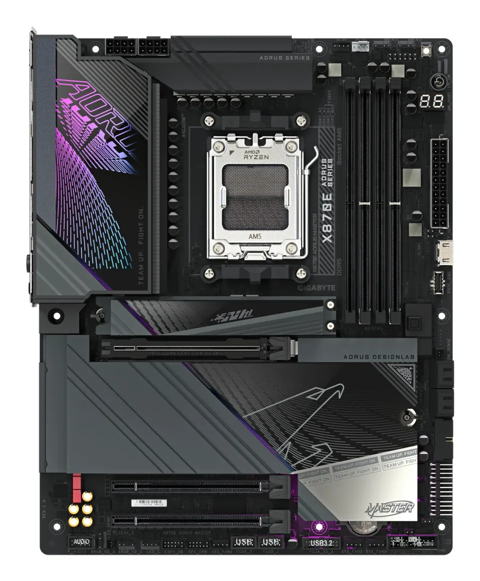 GIGABYTE MB Sc AM5 X870E AORUS MASTER, AMD X870, 4xDDR5, 2xHDMI, 2xUSB4, WiFi