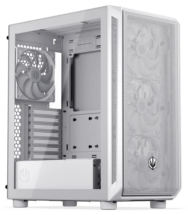 Endorfy Arx 500 White ARGB Skříň,Mid. tower,bez zdr.,ATX,2× USB, 1× USB-C, 4× 14