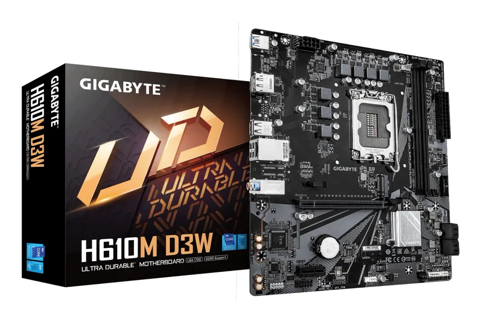 GIGABYTE MB Sc LGA1700 H610M D3W, Intel H610, 2xDDR5, 1xDP, 1xHDMI, mATX
