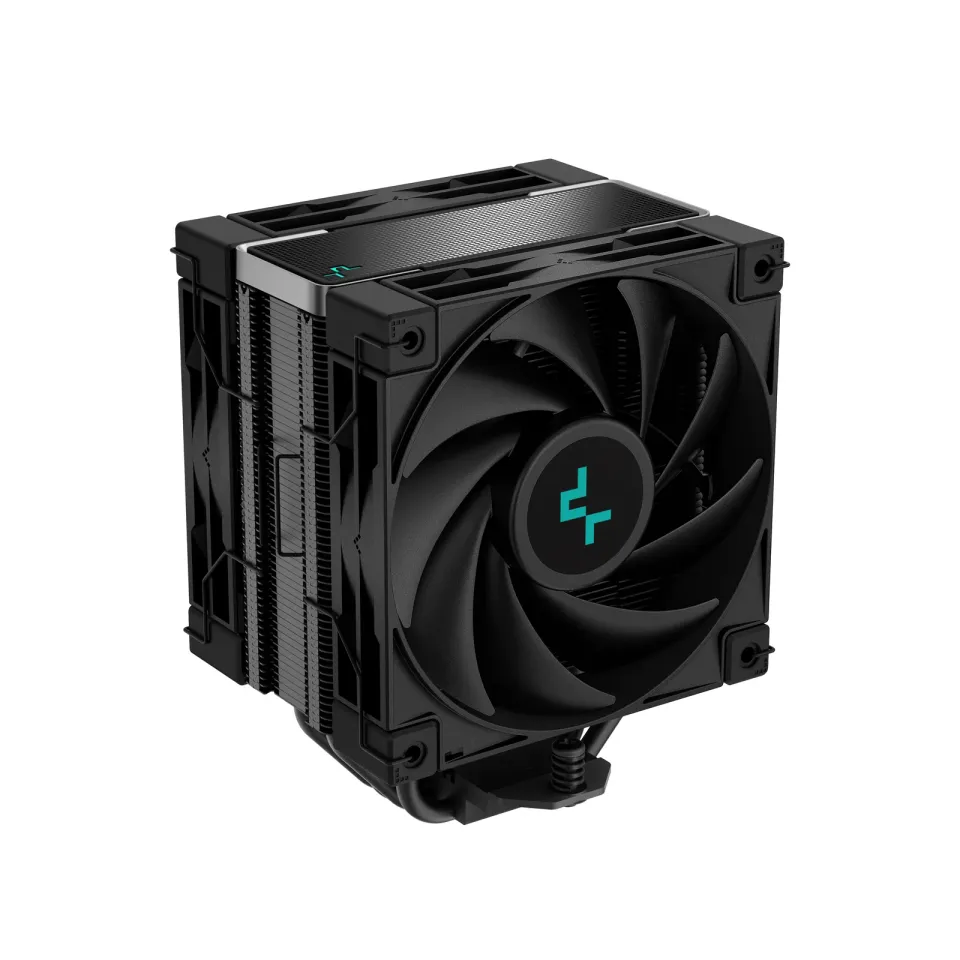 DEEPCOOL CPU Chladič AK400 ZERO DARK PLUS, 2x120mm, LGA1851, AM5, černá