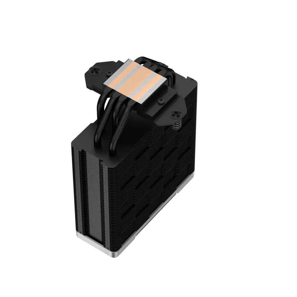 DEEPCOOL CPU Chladič AK400 ZERO DARK PLUS, 2x120mm, LGA1851, AM5, černá