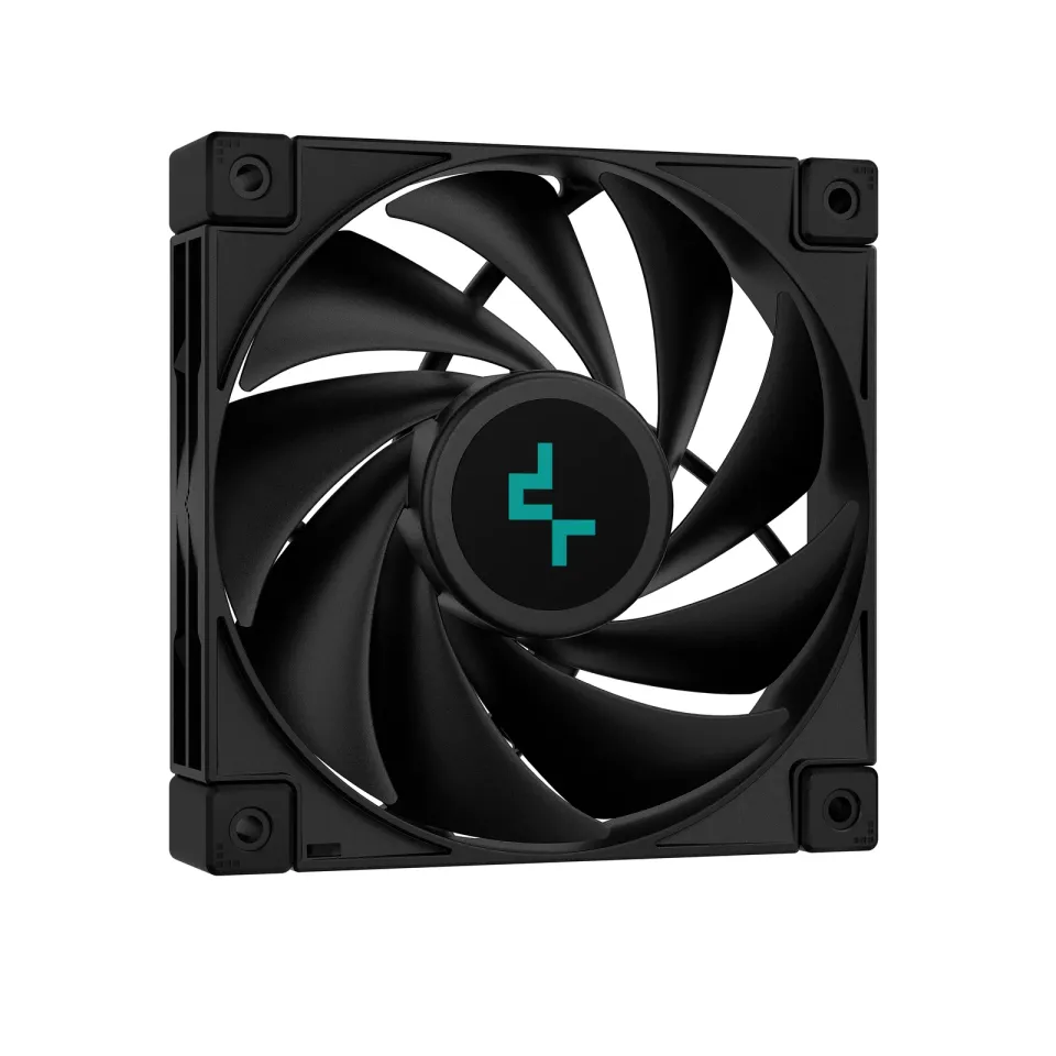 DEEPCOOL CPU Chladič AK400 ZERO DARK PLUS, 2x120mm, LGA1851, AM5, černá