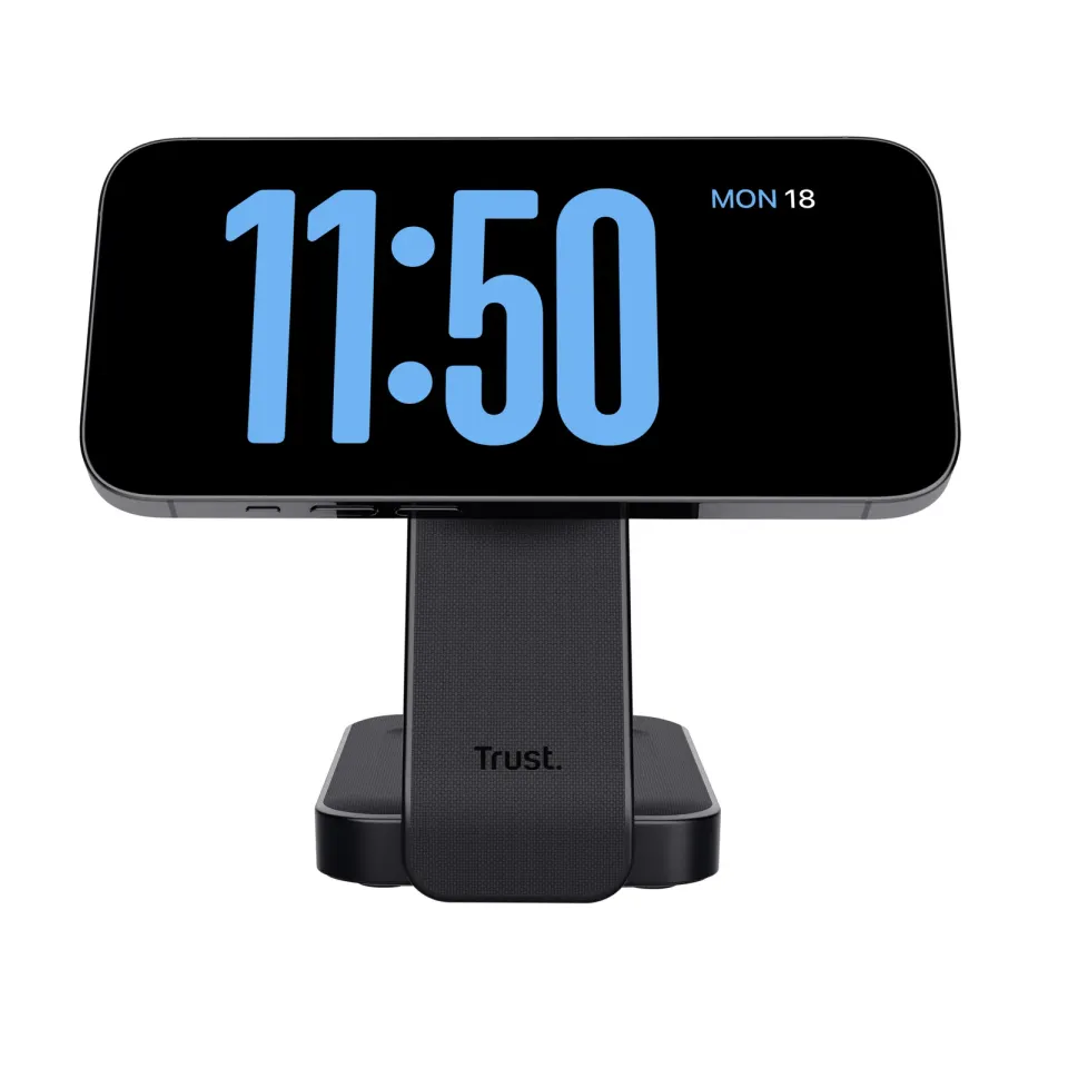 TRUST Bezdrátová nabíječka 3v1 Viro, pro IPhone, Apple Watch a Airpods, černá