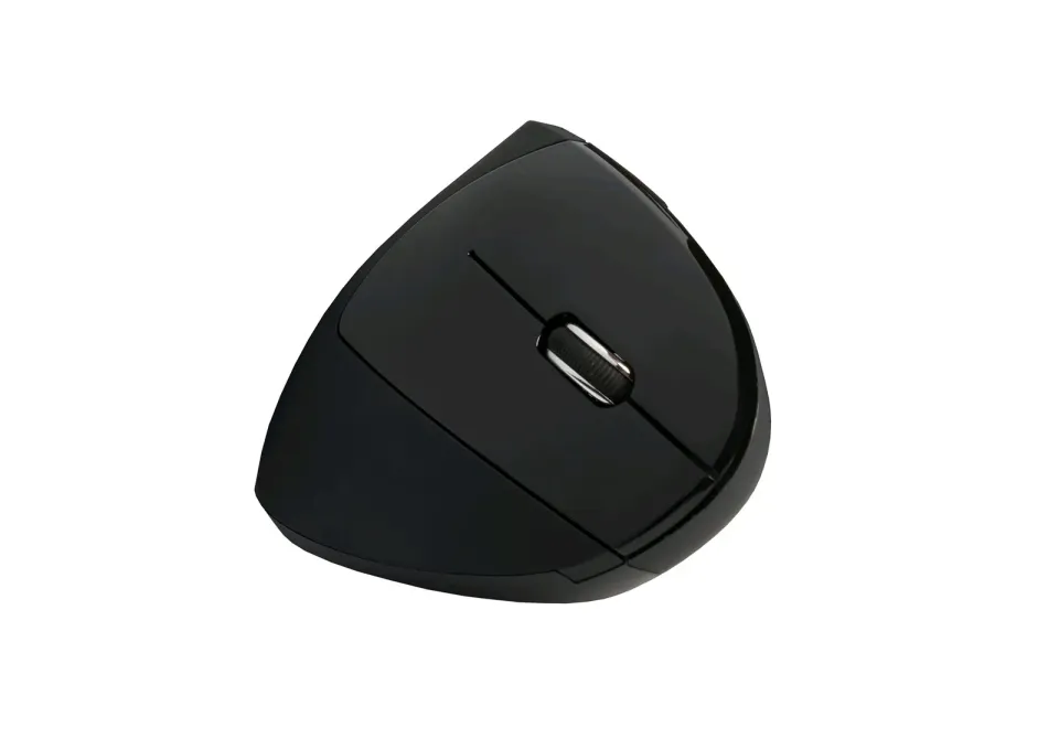 C-TECH myš VEM-09, vertikální, bezdrátová, 6 tlačítek, černá, USB nano receiver