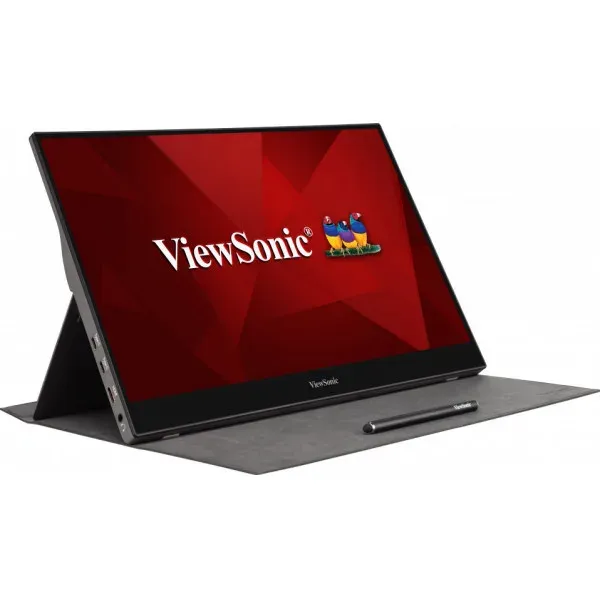 ViewSonic TD1655 - přenosný/ 15,6" Touch/ IPS/ 16:9/ 1920x1080/ 6,5ms/ 250cd/m2/ miniHDMI/ 2xUSB-C/ integ. stojan/ repro