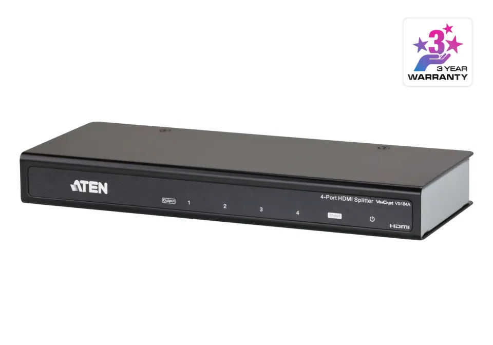 ATEN VS-184A 4-port HDMI rozbočovač 4K2K rozlišení (2160p Ultra HD)