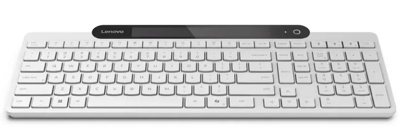 Lenovo 800 Self-Charging Bluetooth Keyboard - CZ / SK, bílá