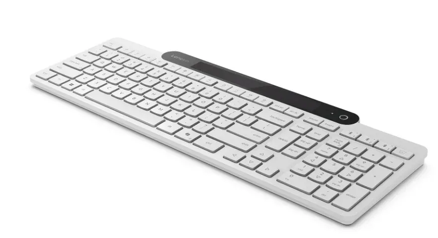 Lenovo 800 Self-Charging Bluetooth Keyboard - CZ / SK, bílá