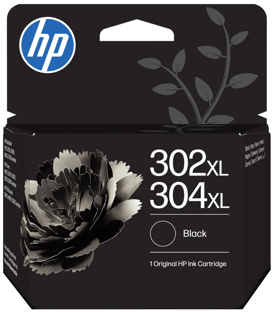 HP 302XL/304XL černá inkoustová kazeta, B7RT9AE originál