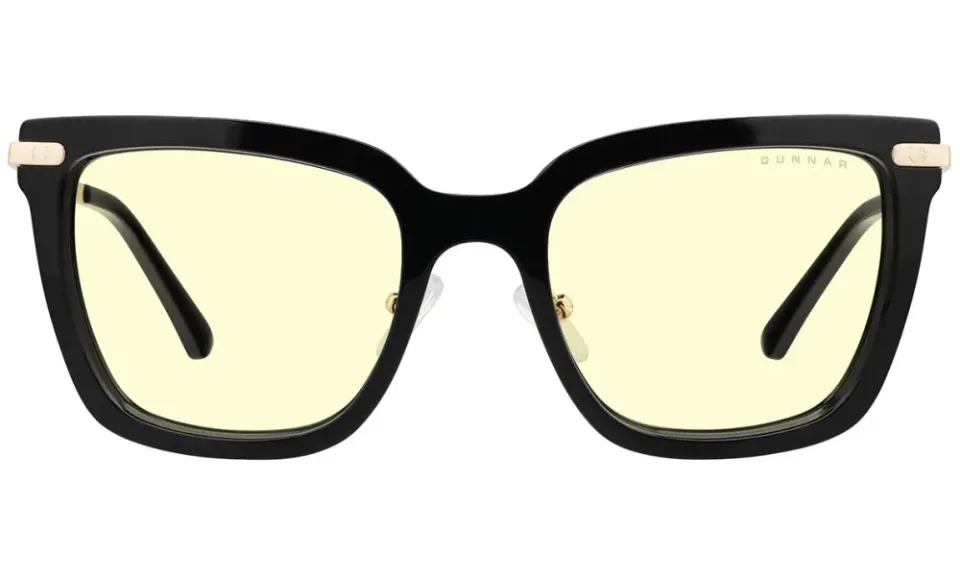 GUNNAR kancelářske/herní brýle KAIA ONYX jantarová skla BLF 65 GUNNAR focus