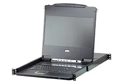 ATEN CL6708MW-ATA-AG SINGLE RAIL 8-PORT DVI FHD LCD KVM 17.3" W/LED LIGHT/USA KB