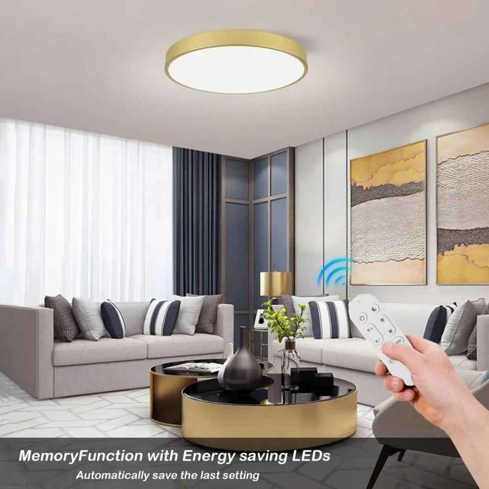 IMMAX NEO LITE SEMPLICI SMART LED stropní svítidlo zlaté 60cm 60W 4500 lm, BEACON gold, Wi-Fi, TUYA