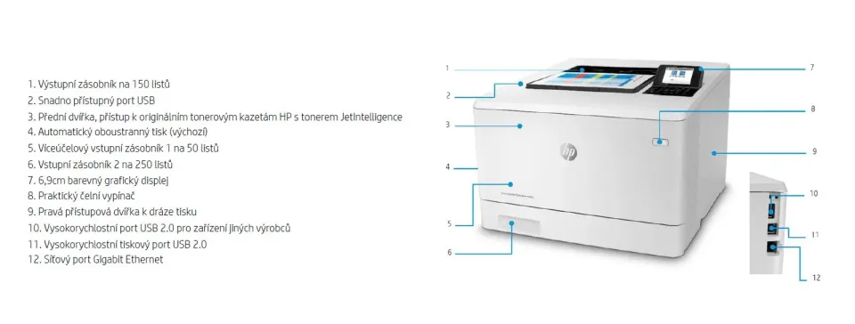 HP Color LaserJet Enterprise/M455dn/Tisk/Laser/A4/LAN/USB