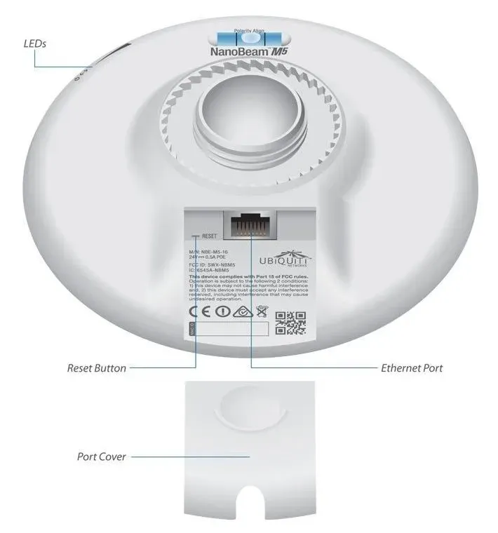 Ubiquiti NanoBeam M5-16 outdoor duální ant.16dbi