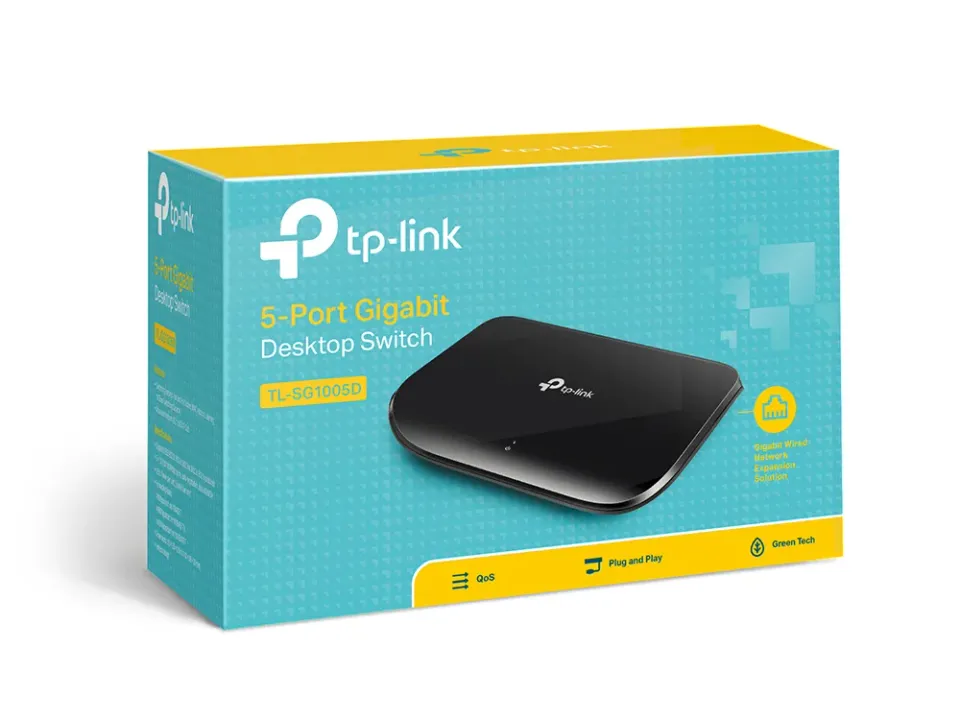 TP-LINK TL-SG1005D GBit switch, 5x 10/100/1000Mbps 5port