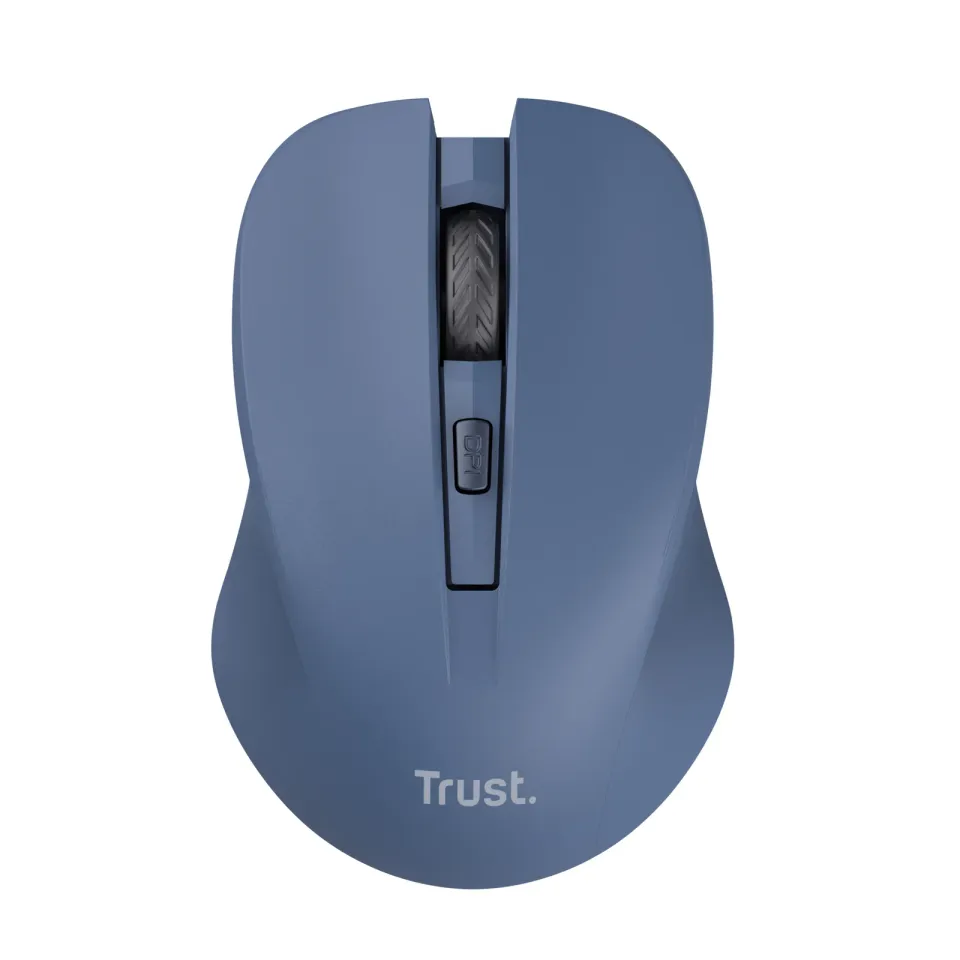 TRUST myš Mydo tichá bezdrátová myš, optická, USB, modrá