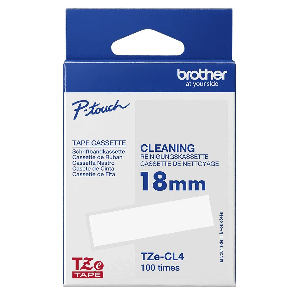 Brother - TZe-CL4, čistící kazeta 18mm