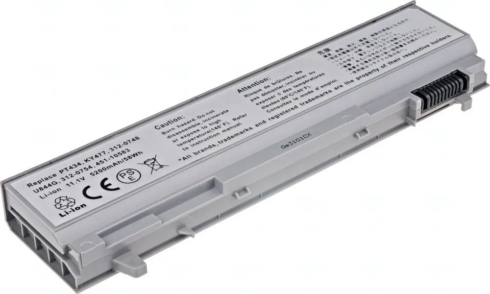 Baterie T6 Power pro Dell Latitude E6400, E6410, E6500, E6510, Precision M4400, 5200mAh, 58Wh, 6cell