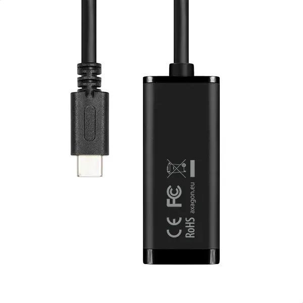 AXAGON ADE-SRC, USB3.1 Type-C - externí Gigabit Ethernet adaptér, auto install