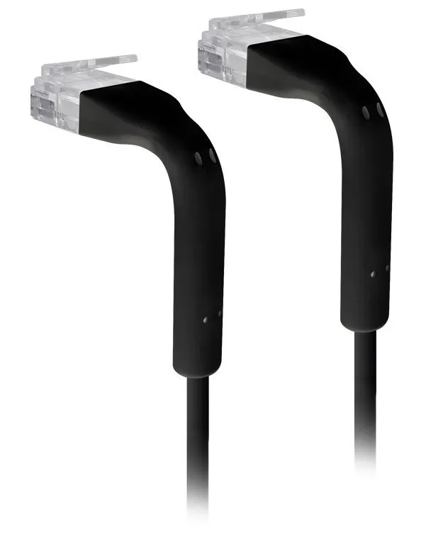 Ubiquiti U-Cable-PATCH-RJ45-BK, Ethernet Patch Kabel, 0,1m (0,22m s konektory), Cat6, černý