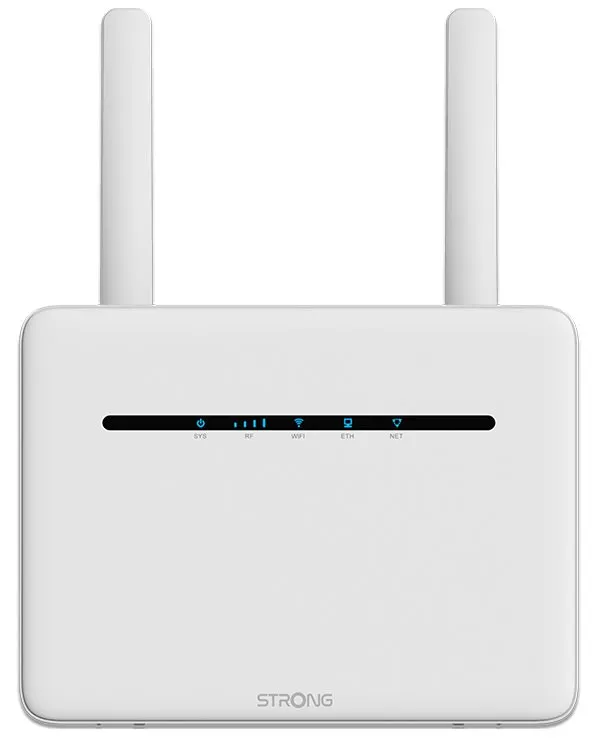 STRONG 4G+ LTE router 1200/ Wi-Fi standard 802.11a/b/g/n/ac/ 1200 Mbit/s/ 2,4GHz a 5GHz/ 4x LAN/ 1x SIM/ bílý