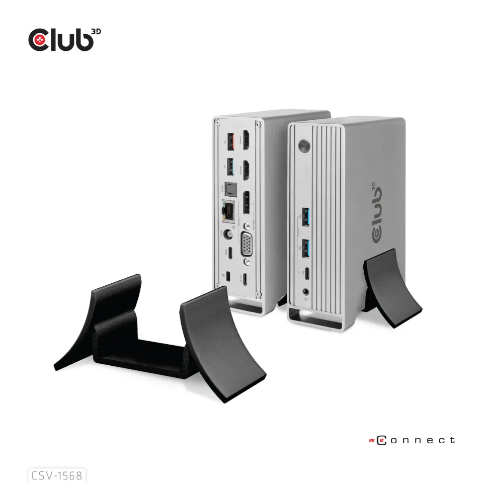 Club3D Dokovací stanice USB-C 12v1, 1xDP, 2xHDMI, 1xVGA, 2xUSB-C, 4xUSB, 1xRJ45, 1x3.5mm, šedá