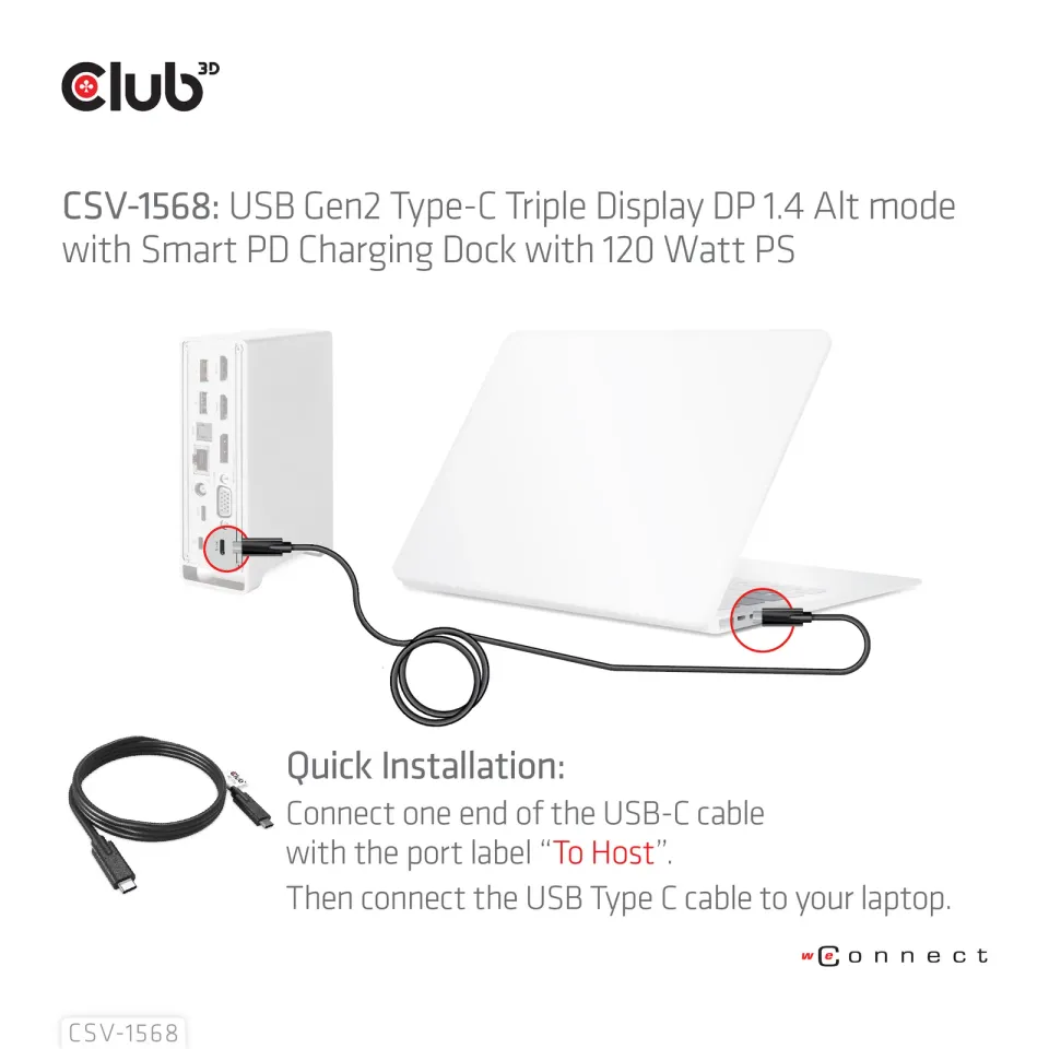 Club3D Dokovací stanice USB-C 12v1, 1xDP, 2xHDMI, 1xVGA, 2xUSB-C, 4xUSB, 1xRJ45, 1x3.5mm, šedá