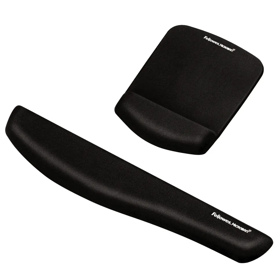 Fellowes podložka pod myš a zápěstí PlushTouch černá