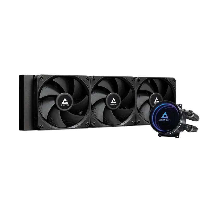 CHIEFTEC vodní chlazení CPU Iceberg 360 Dark, 3x120mm, ARGB vodní blok, LGA1851, AM5, černá