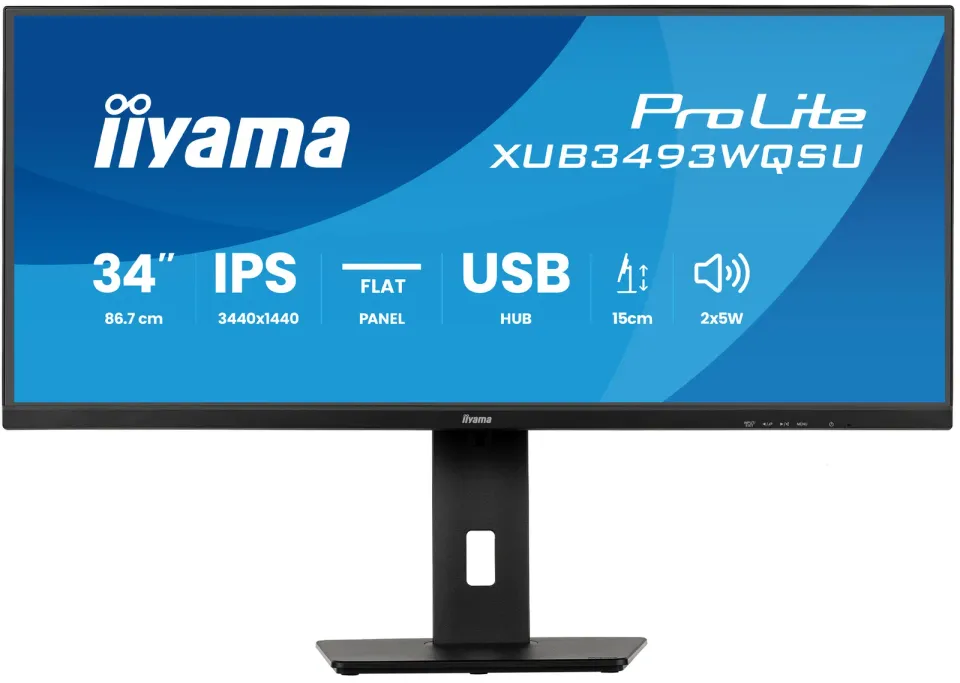 iiyama ProLite/XUB3493WQSU-B6/34"/IPS/wQHD/120Hz/1ms/Černá/3R