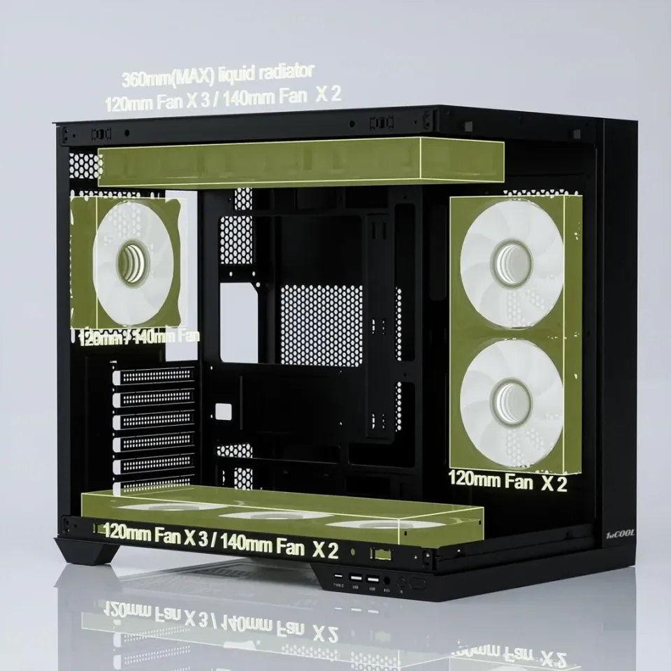 1stCOOL Cube Tower Dreamer + sada fan ARGB (PC case)