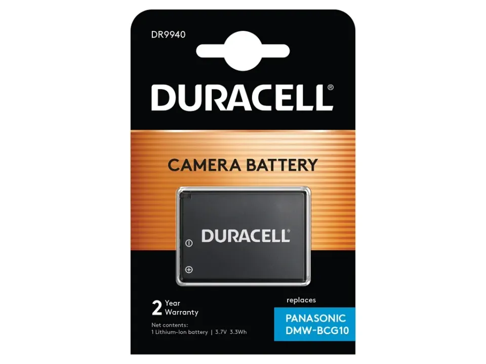 DURACELL Baterie - DR9940 pro Panasonic DMW-BCG10, černá, 850 mAh, 3.7V