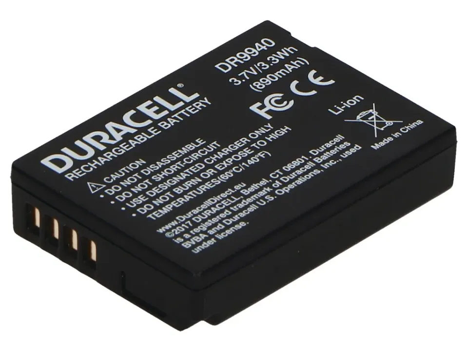 DURACELL Baterie - DR9940 pro Panasonic DMW-BCG10, černá, 850 mAh, 3.7V