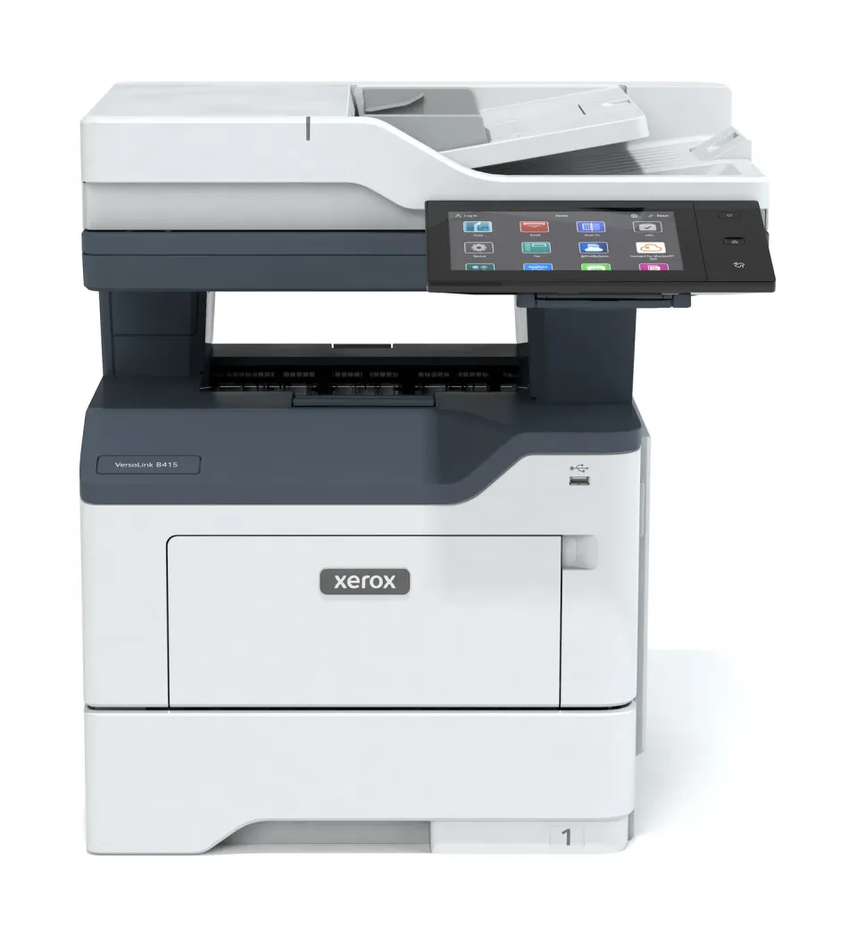Xerox B415, černobílá laser. MF (tisk, kopírka, sken, fax) 47 str./ min. A4, DADF