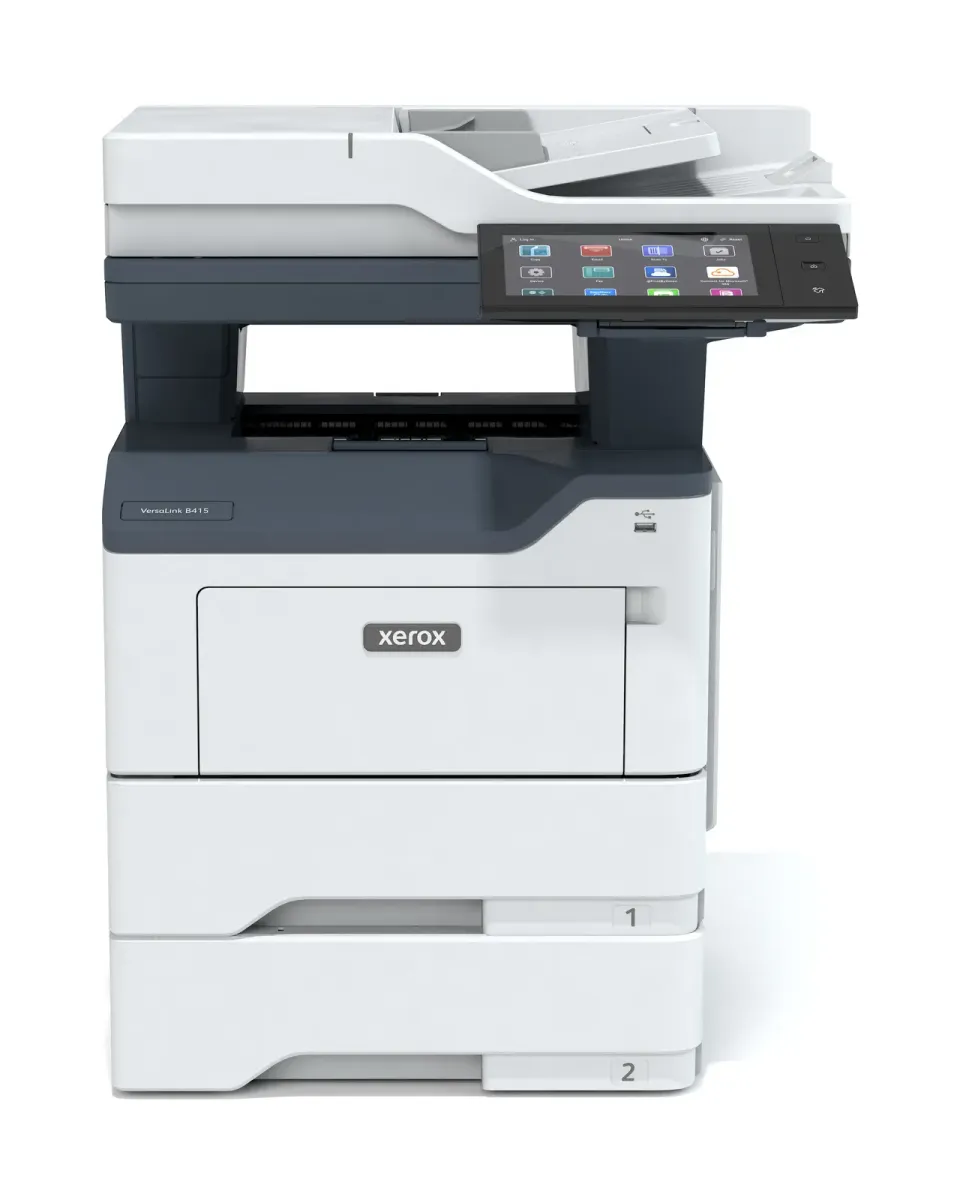 Xerox B415, černobílá laser. MF (tisk, kopírka, sken, fax) 47 str./ min. A4, DADF