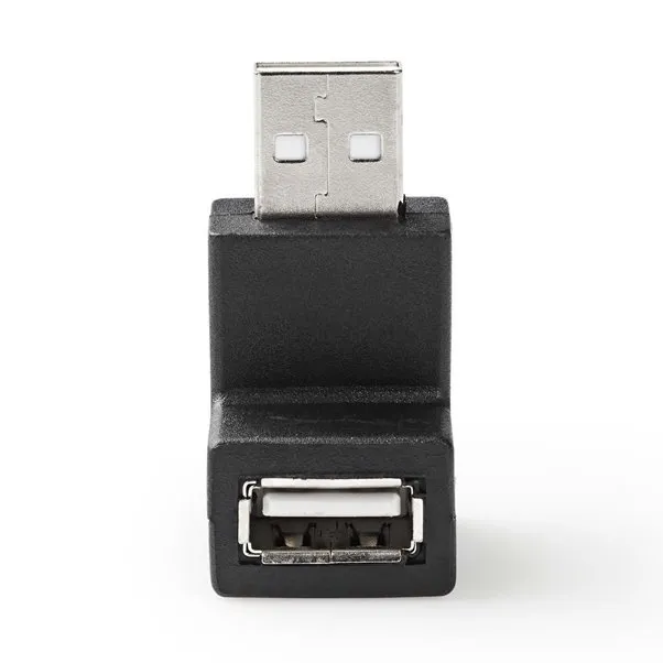 Nedis CCGB60930BK - USB 2.0 Adaptér | USB-A Zástrčka | USB-A Zásuvka | Černá bar